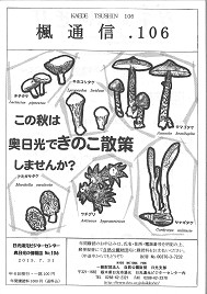 楓通信106号　　　　　　種子散布・紅葉