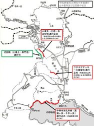 6月1日時点の「通行止め歩道」及び「迂回路」について